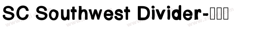 SC Southwest Divider字体转换